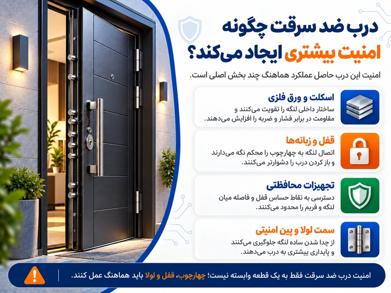عملکرد و امنیت درب ضد سرقت